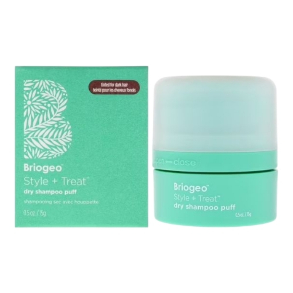 Briogeo Style + Treat NIB Dry Shampoo Puff Translucent Biotin Treatment